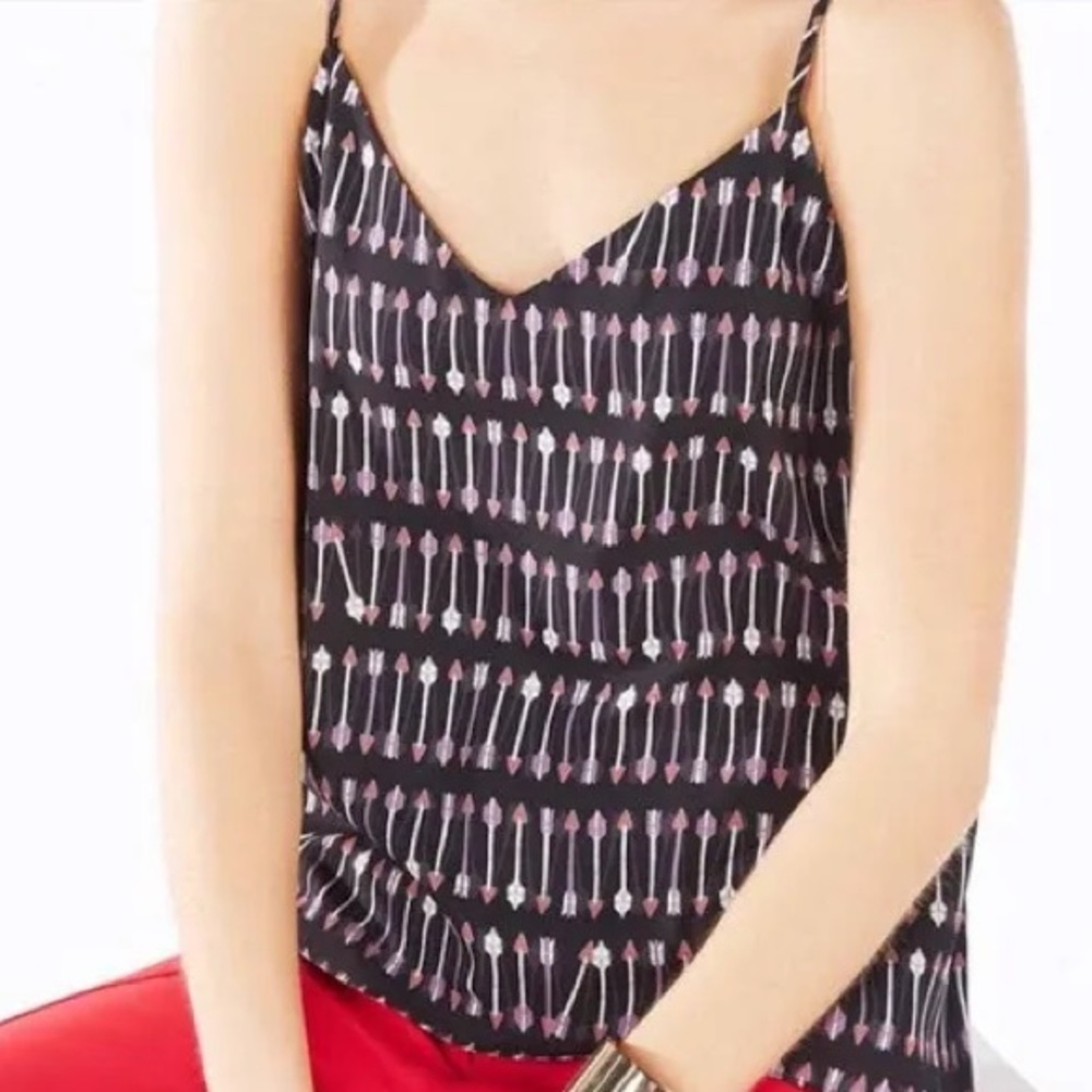 BCBGMAXAZRIA Cora Arrow Print Tank Top
